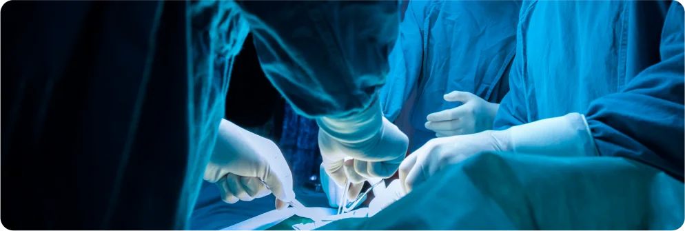 doctor operating on patient